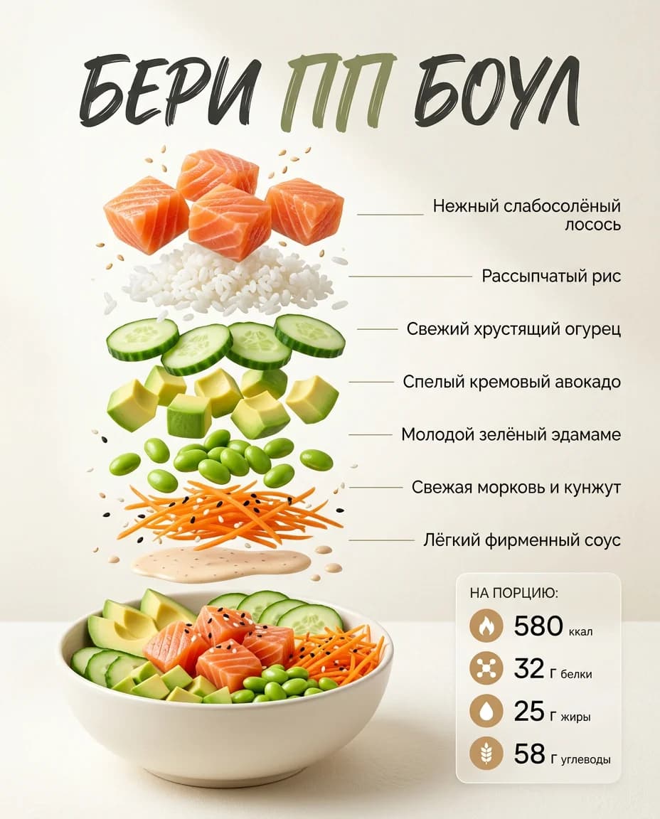 ПП-боул с лососем